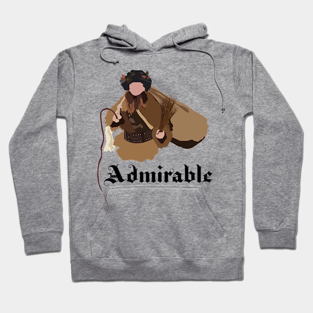 Dwight Schrute Admirable Belsnickel Art – The Office (black text) Hoodie by Design Garden